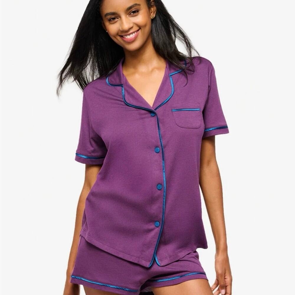 Bella
Short Sleeve Top & Boxer Pajama Set